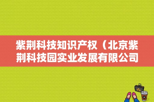 紫荆科技知识产权（北京紫荆科技园实业发展有限公司）