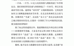 关于冬奥会科技知识的作文（科技冬奥论文）