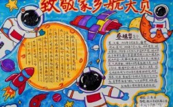 航天科技知识图谱手抄报（航天科技图画手抄报小学生）