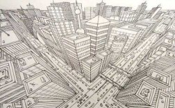 透视建筑物的科技知识手抄报（透视建筑物简笔画）