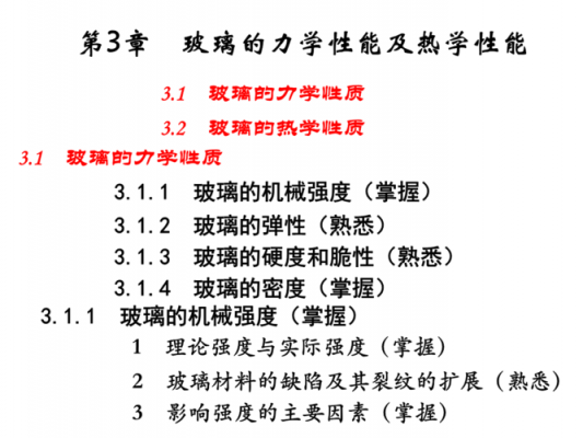 关于玻璃的性能科技知识点的信息-图1