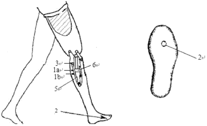 假肢腿机械科技知识（假肢腿机构运动简图）-图1