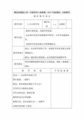 小学科技知识教案（小学科技知识教案设计）-图1