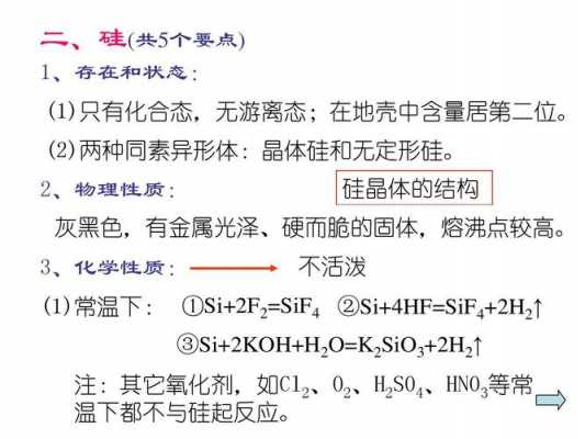 硅元素的应用科技知识点（硅元素的用途）-图1