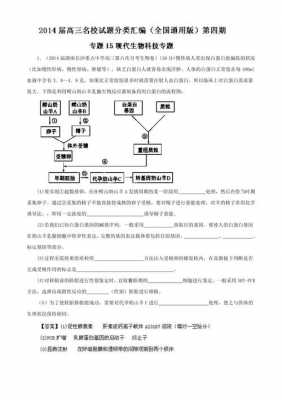 高考生物现代生物科技知识（现代生物科技专题知识点填空）-图2