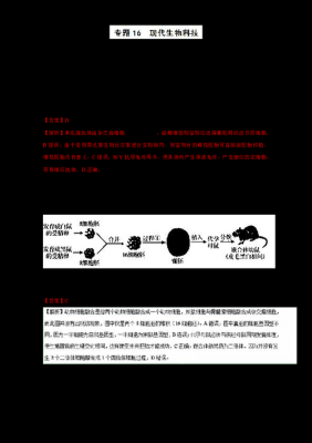 高考生物现代生物科技知识（现代生物科技专题知识点填空）-图3