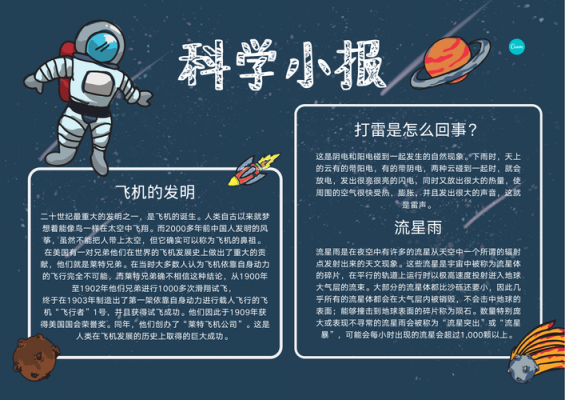 科技知识收获小报模板怎么写（科技知识知多少手抄报内容）-图1