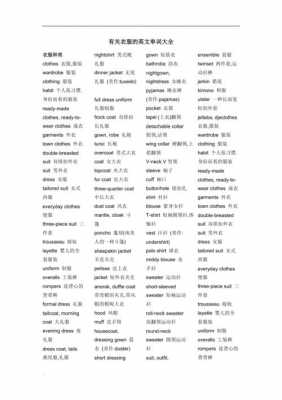 衣服有什么科技知识的英文（衣服有什么科技知识的英文单词）-图1