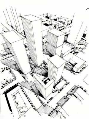 透视建筑物的科技知识（透视建筑物简笔画）-图1