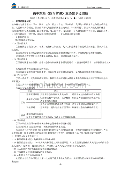 高中政治教育与科技知识点（高中政治教育与科技知识点归纳）-图3