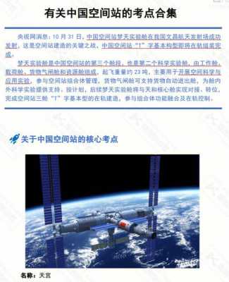 中国空间站的科技知识点（中国空间站的科技知识点有哪些）-图1